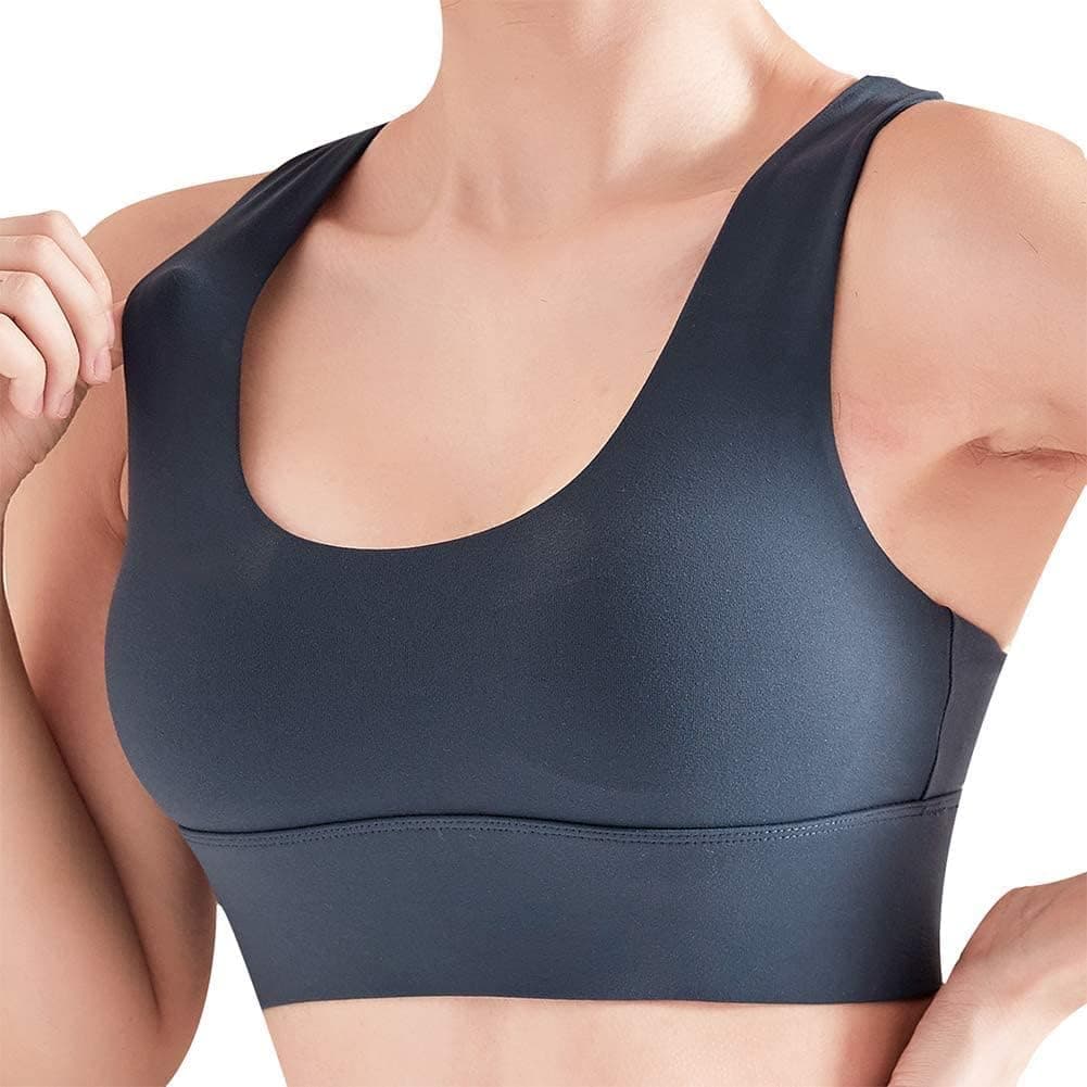 IMUZYN Women's Sports Bra High Impact Cross Back Padded Activewear Fitness Running Yoga Workout Tops