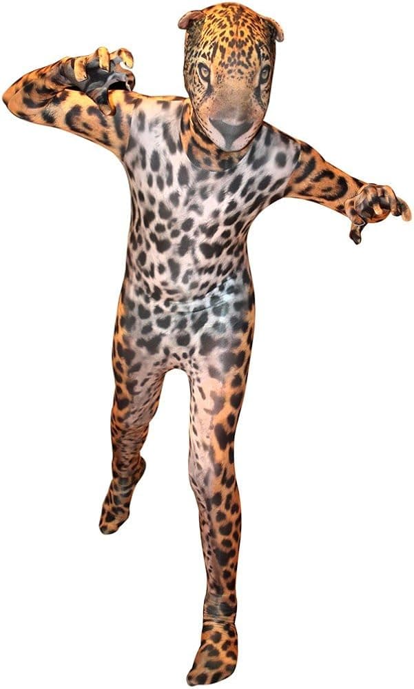 Morphsuits Cheetah Costume Kids Animal Jaguar Leopard Costume for Girls Spots Halloween Costumes for Kids