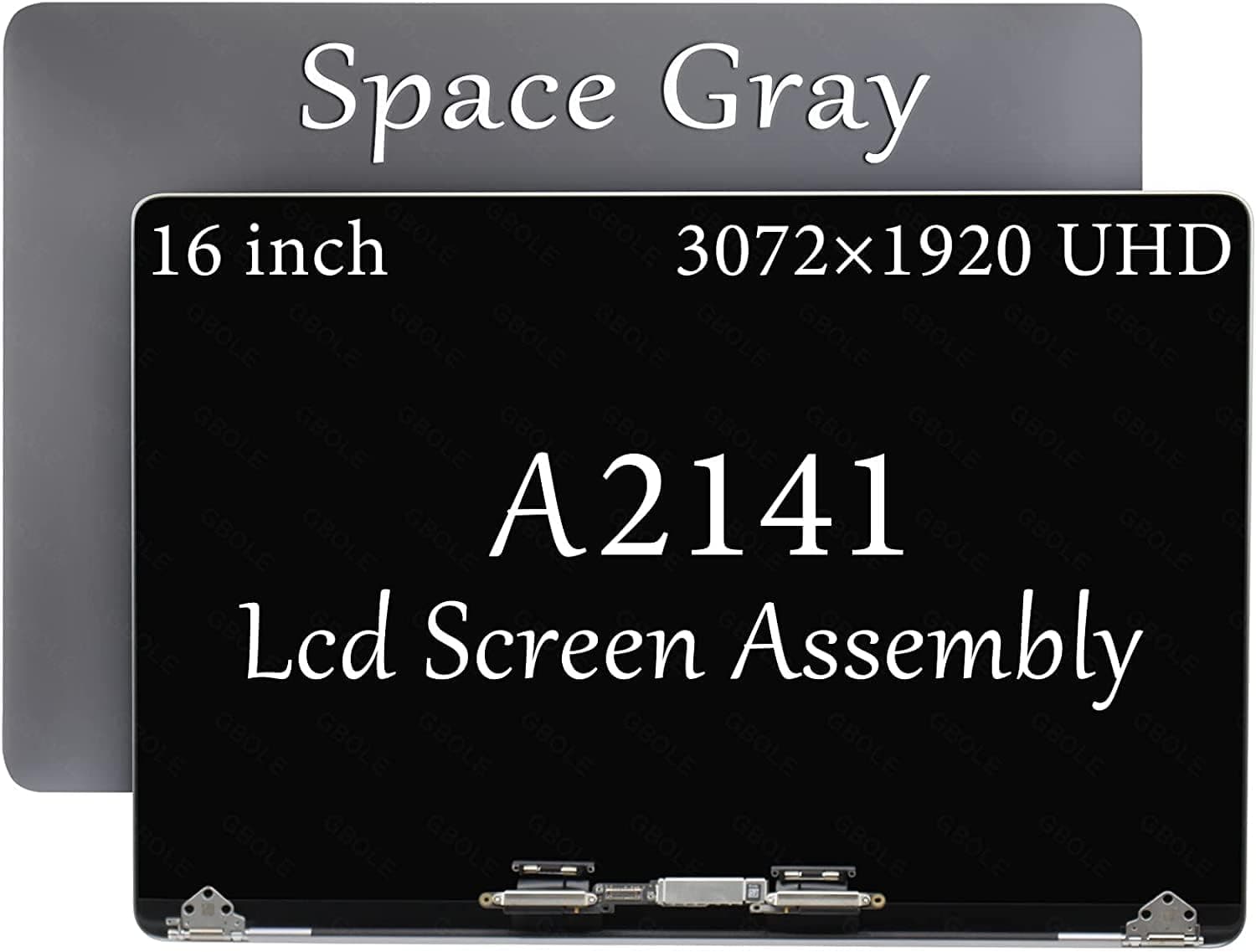 GBOLE A2141 Screen Replacement for MacBook Pro Retina A2141 2019 Full LCD Screen Display Assembly EMC 3347 661-14200 Space Grey