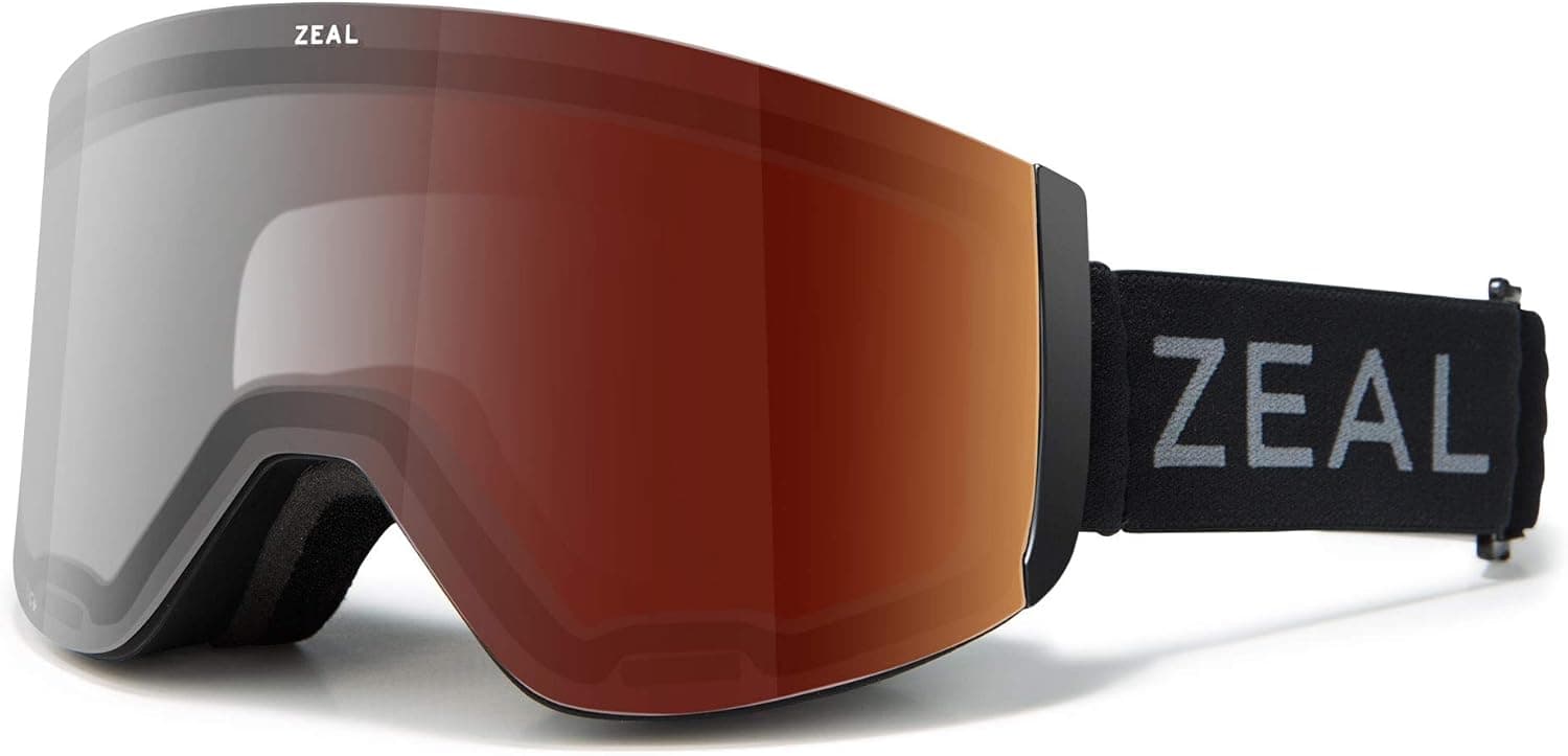 Zeal Optics Hatchet - Frameless Ski & Snowboard Goggles for Men & Women, Rail Lock System Goggles