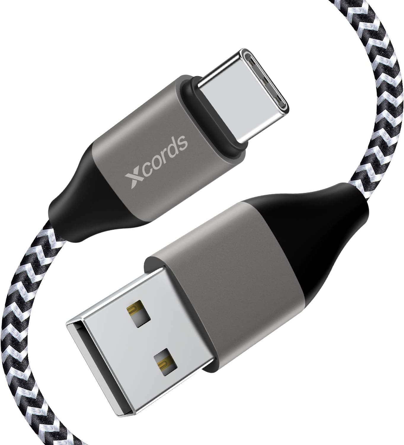 USB Type C Cable, Xcords 3Pack 3FT 6FT 10FT USB A to USB C Cable, Premium Nylon Braided Fast Charger Cable Compatible with Galaxy S9/S8 Plus/Note 9/8 Google Pixel/LG V30 V20