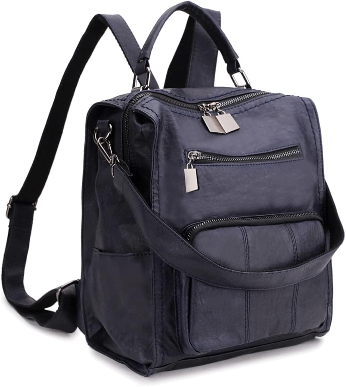RAVUO Women Backpack Purse, PU Leather Mini Backpack Fashion Shoulder Bag for Ladies Three Ways to Carry