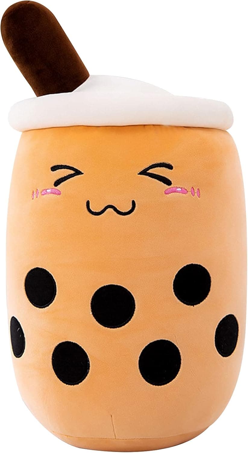 Bubble Tea Plush, Soft Milk Tea Shaped Plush Stuffed Pillow, Kawaii Plush Toy Gifts for Boys Girls (Small, Medium, Large)