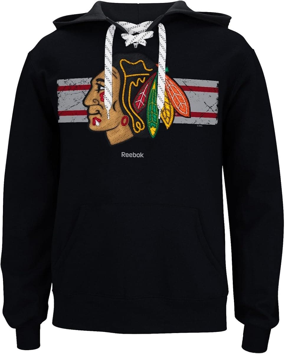 Reebok Chicago Blackhawks NHL Honor Code Skate Lace Hooded Men's Sweatshirt