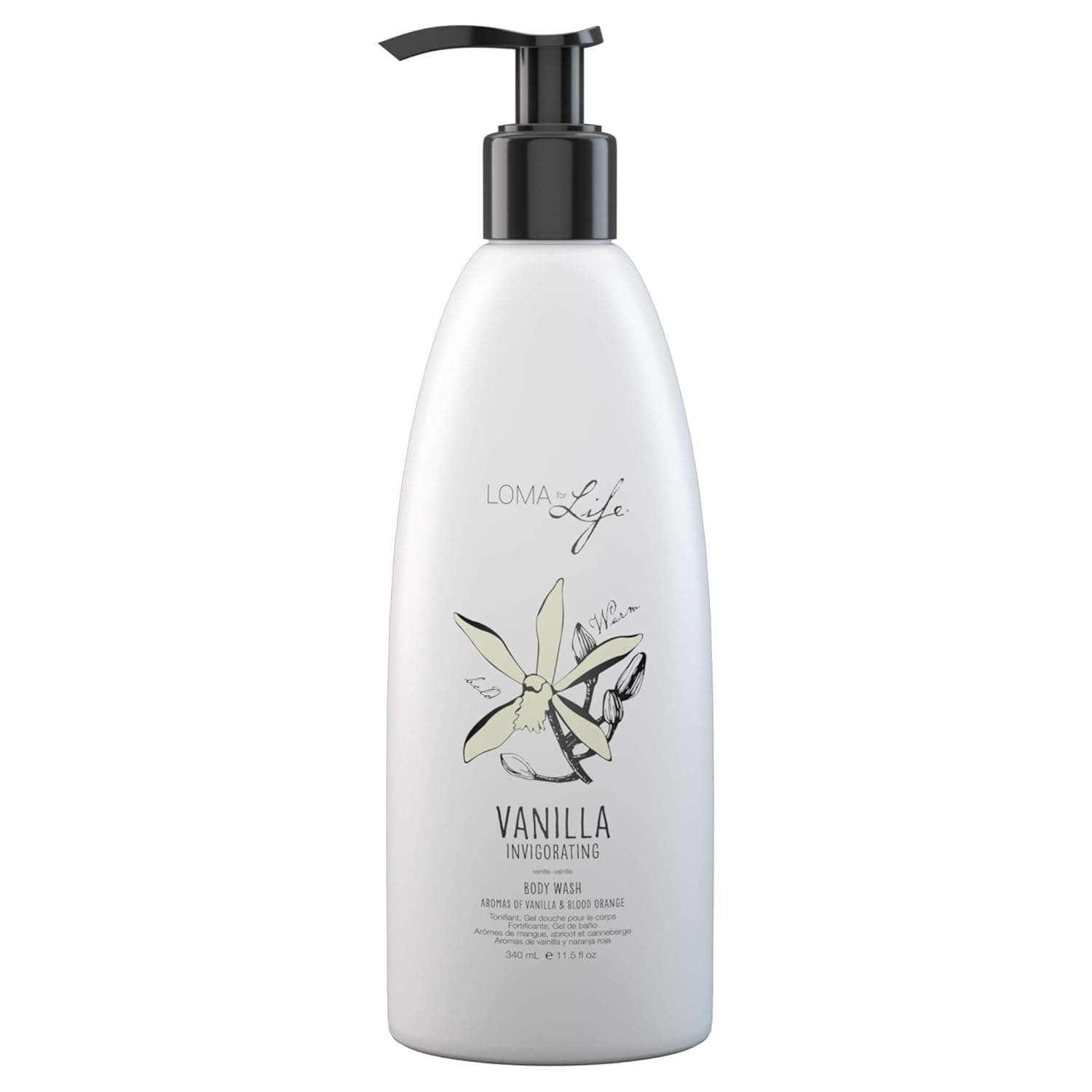 Loma Hair Care Vanilla Body Wash, 11.5 Fl Oz