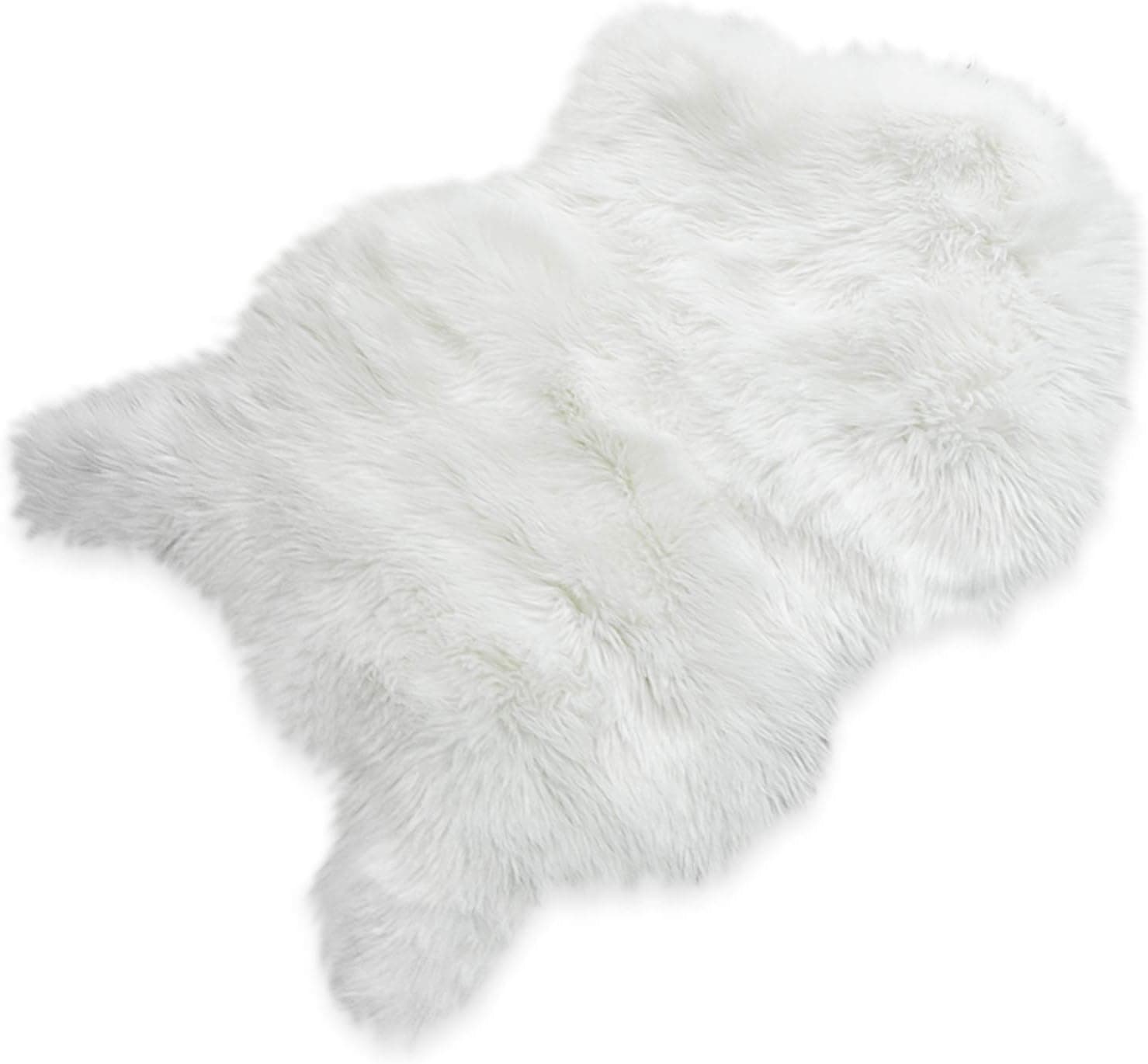 nordmiex Faux Fur Sheepskin Rug - Deluxe Soft Faux Sheepskin Chair Cover, Seat Cushion Pad Plush Fur Area Rugs for Bedroom Sofa Floor, 2ft x 3ft
