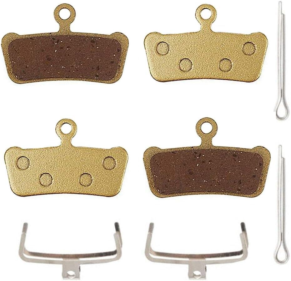 SINJEE 2 Pairs Bicycle Disc Brake Pads Compatible With Sram Guide RSC R Avid XO Elixir 7 9 Trail, Sintered Metal MTB Disc Brakes Ultimate Disc Brake Pads