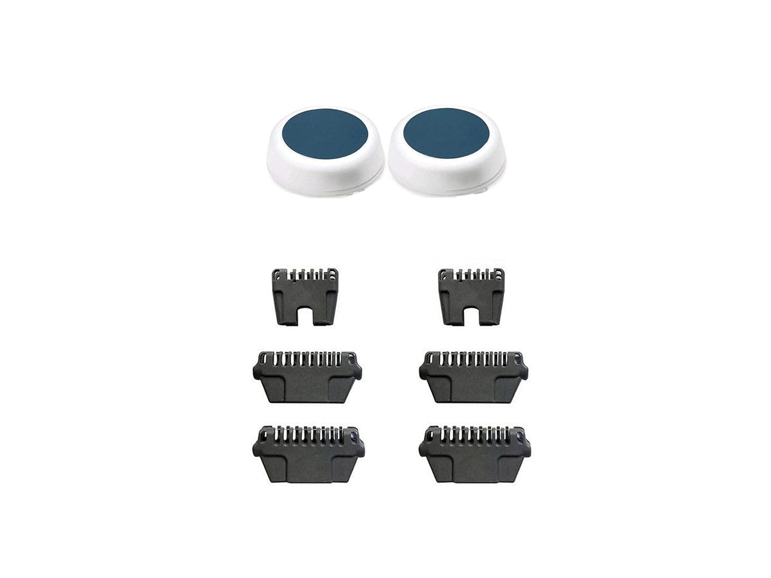 5 Pcs Wide Replacement Thermicon Refill Tips + 2 Small Buffer Refills for Nono Hair Removal Epilator 8800 MINI Pro 3 and Pro 5