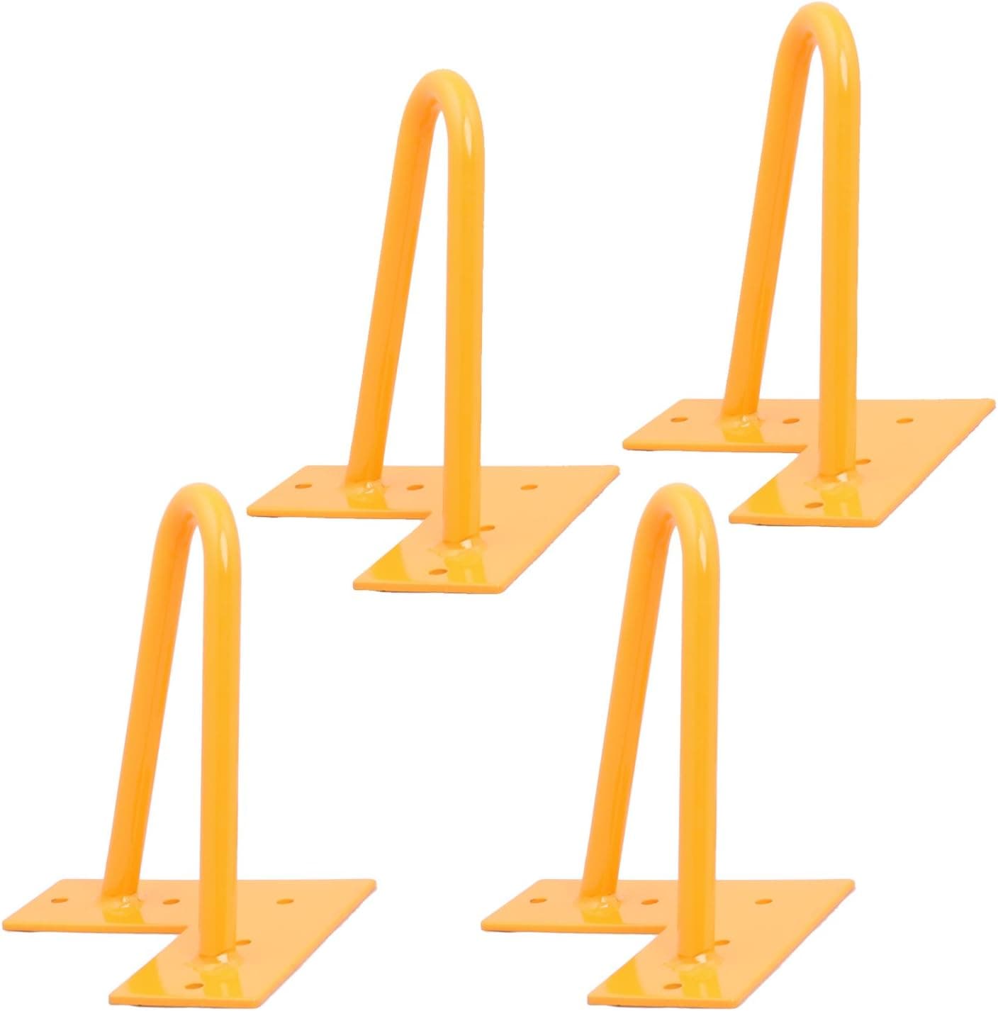 Hairpin Legs (Yellow) DIY Industrial Strength Mid Century Modern Table Legs, Set of 4 (6'')