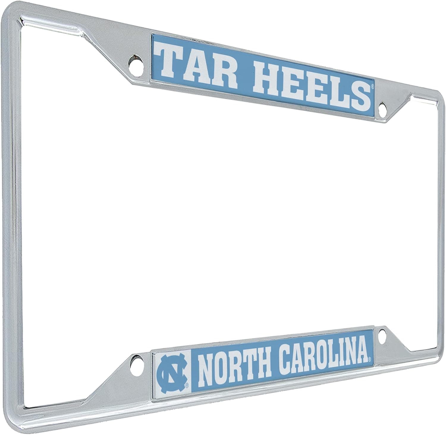 University of North Carolina UNC Tar Heels Chapel Hill Metal License Plate Frame for Front or Back of Car Officially Licensed (Mascot)