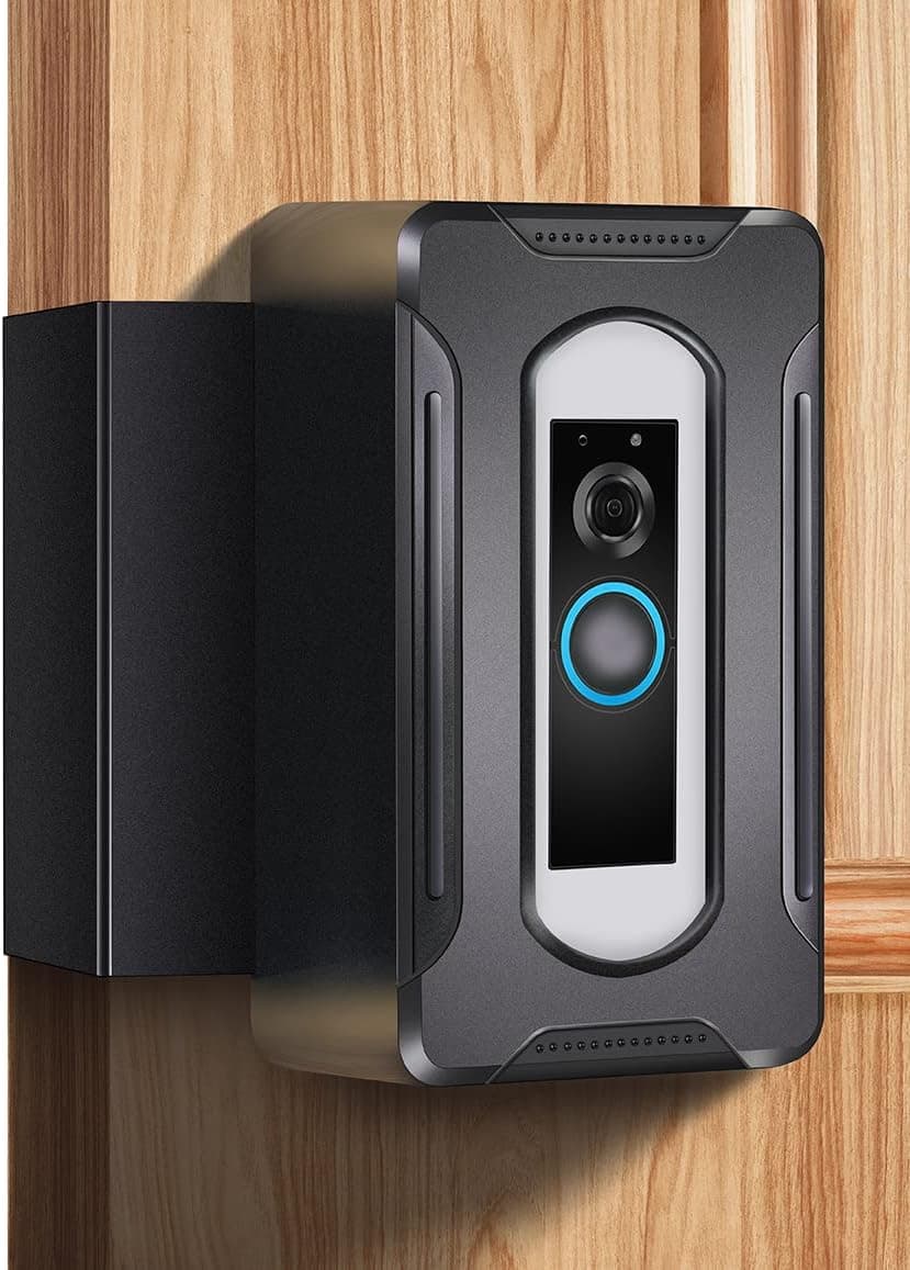 Video Doorbell Mount,PATEKESA Anti-Theft Doorbell Mount,Video Doorbell Holder for Home Apartment Office Room Renters, Fit for Most Kind Brand of Video Doorbell (Black)