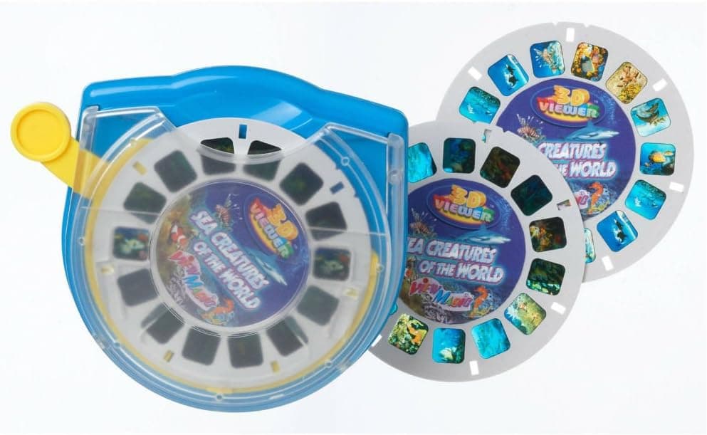 Unbranded 3D Viewer SEA Creatures of The World Set Box Viewmaster Marine Life 3 Reels