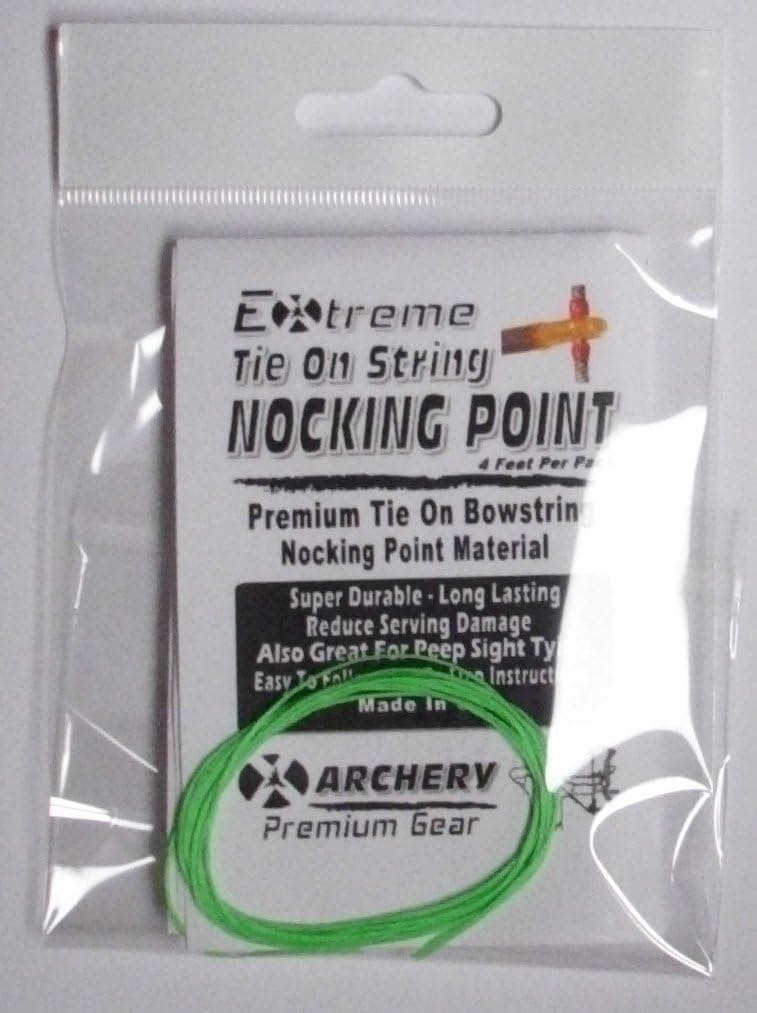 Archery TIE ON - BOWSTRING NOCKING NOCK POINT - Will Not Damage Bowstrings - Recurve Compound Longbow (Assorted Colors)