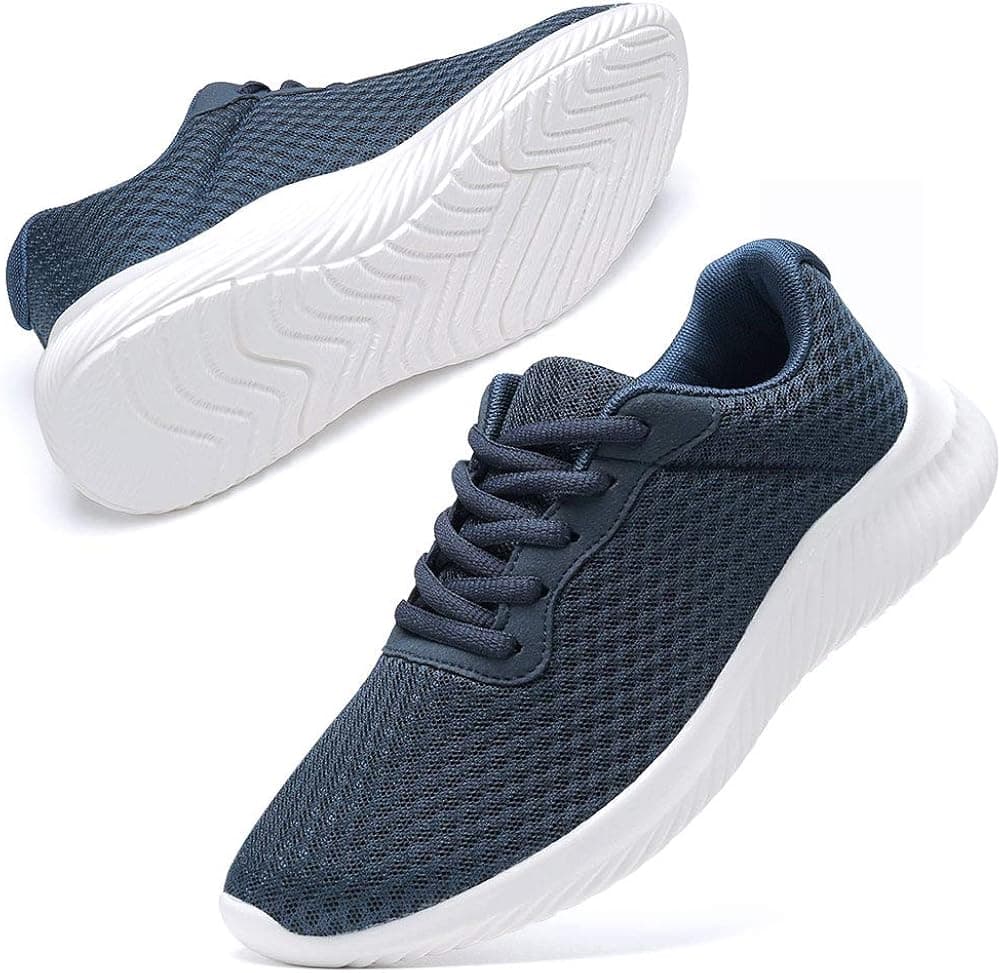 Alicegana Women's Walking Shoes Non Slip Lightweight Mesh Breathable Running Sneakers Sports Shoes for Women Blue