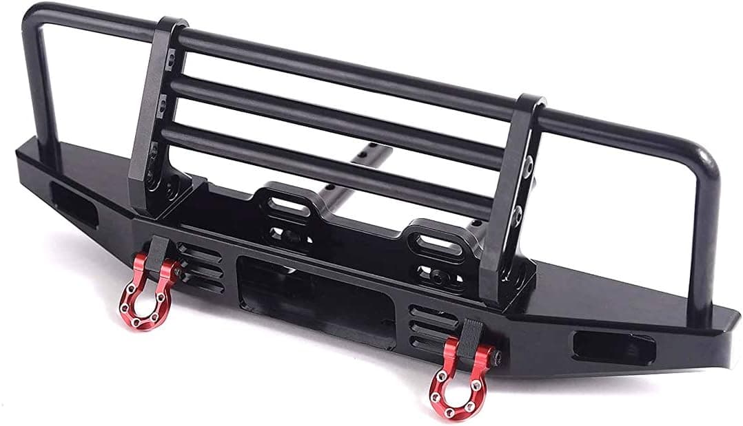 RZXYL Aluminum Alloy Front Bumper for 1/10 Traxxas TRX4 RC Crawler Car Upgrades (Black)