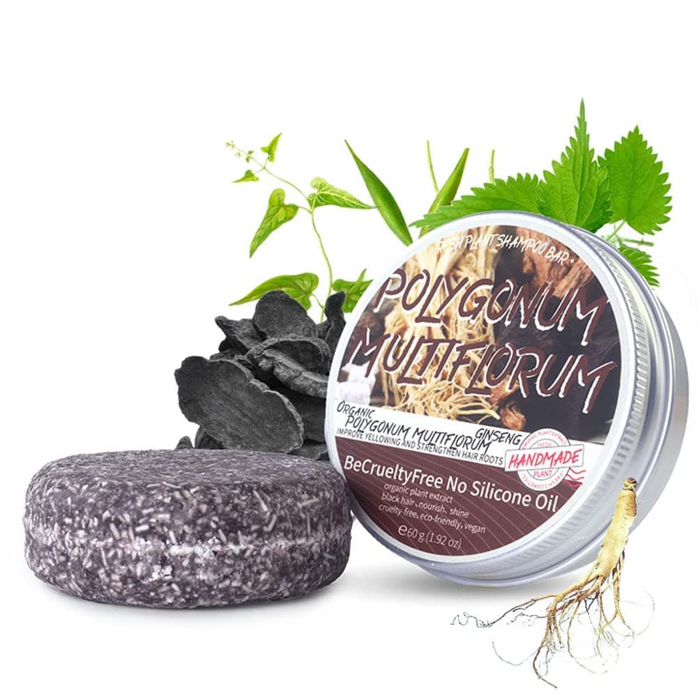 New Soap Cover Bar Soap for Gray Hair - ColoRestore Hair Darken Shampoo Bar, Black Hair Darkening Shampoo Bar, Botanic Darkening Shampoo Bar, Soap Cover Bar Soap for Gray Hair (1Pcs)
