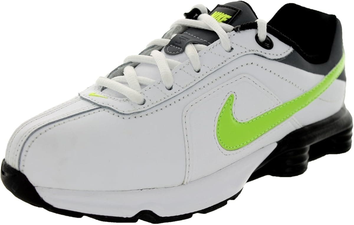 Nike Kids Shox Conundrum SI (PS) White/Volt/Cool Grey/Black Running Shoe 3 Kids US