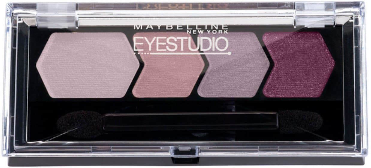 Maybelline EyeStudio Color Plush Silk Eyeshadow Quad, Mad For Mauve [10], 0.09 oz