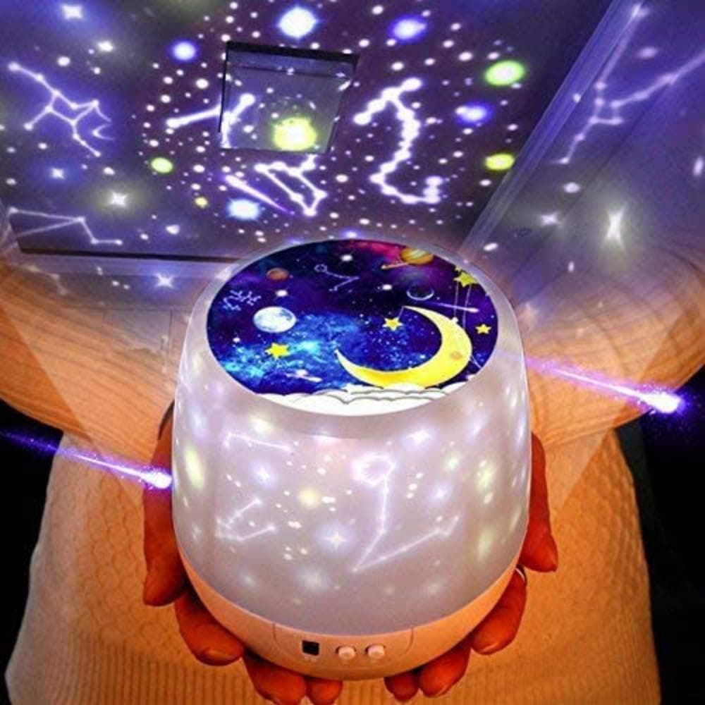 Night Lights for Kids -Multifunctional Night Light Star Projector Lamp for Decorating Birthdays, Christmas, and Other Parties, Best Gift for a Baby’s Bedroom, 5 Sets of Film