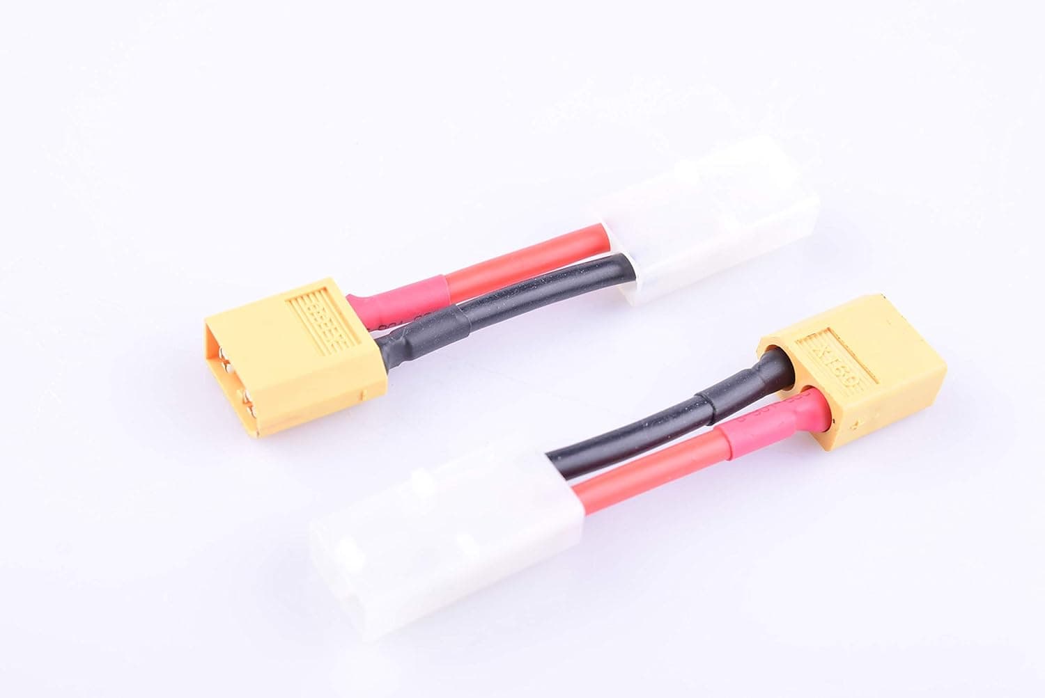 Hengfuntong-Elec 2PCS XT60 Connector Male to Tamiya Connector Female Adapter Cable with 14awg 40mm