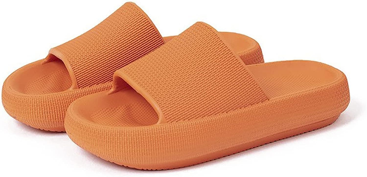 NESHE Pillow Slides Slippers for Women | Quick Drying Non Slip Super Soft Thick Open Toe EVA House Slippers for Women | Massage Shower Bathroom Spa Pool Gym Bath House Sandals for Indoor and Outdoor