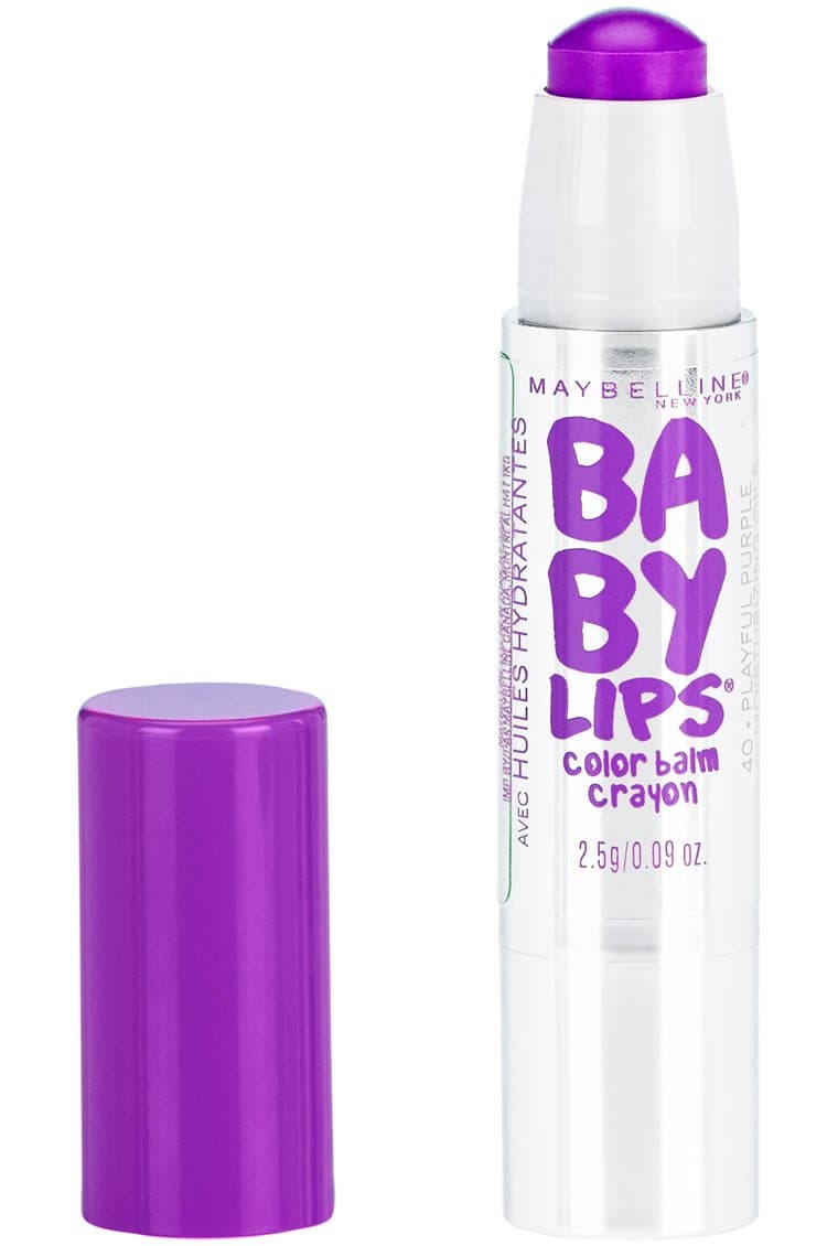 Maybelline New York Baby Lips Color Balm Crayon, Playful Purple, 0.09 oz.