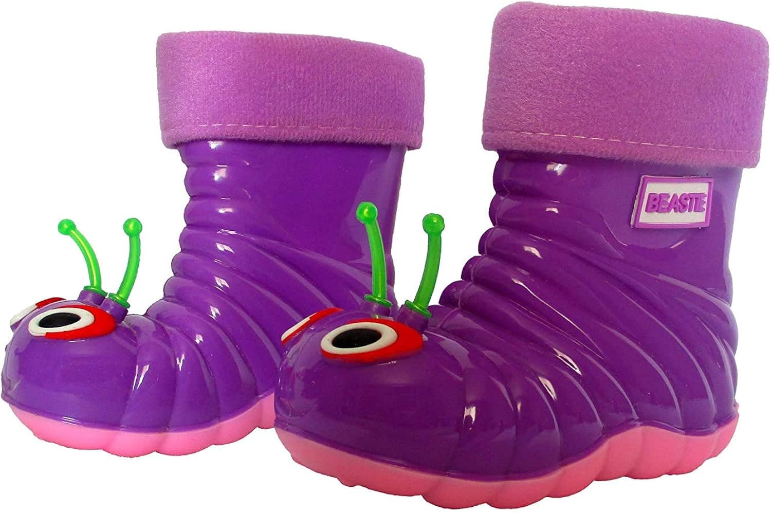 Beastie Shoes Waterproof Rain Boots for Little Kids Girls Boys and Toddlers - Fun Comfortab.