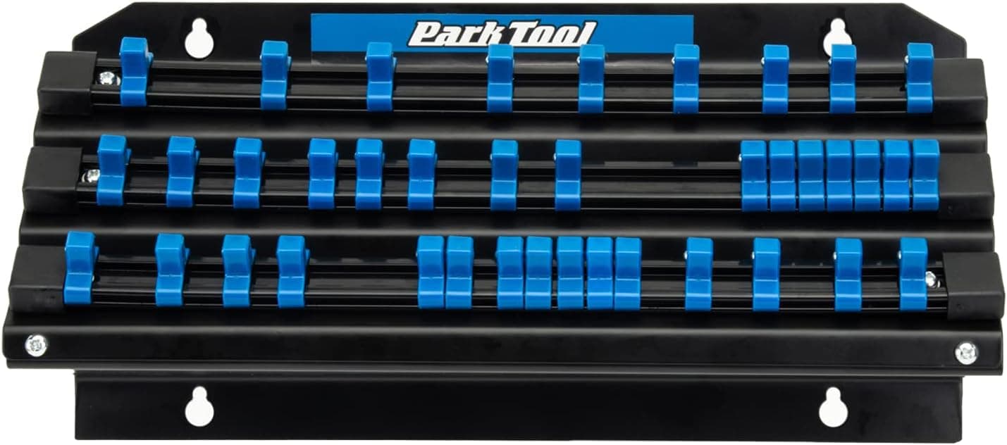 Park Tool JH-3 Wall-Mounted Socket, Bit & Torque Tool Organizer