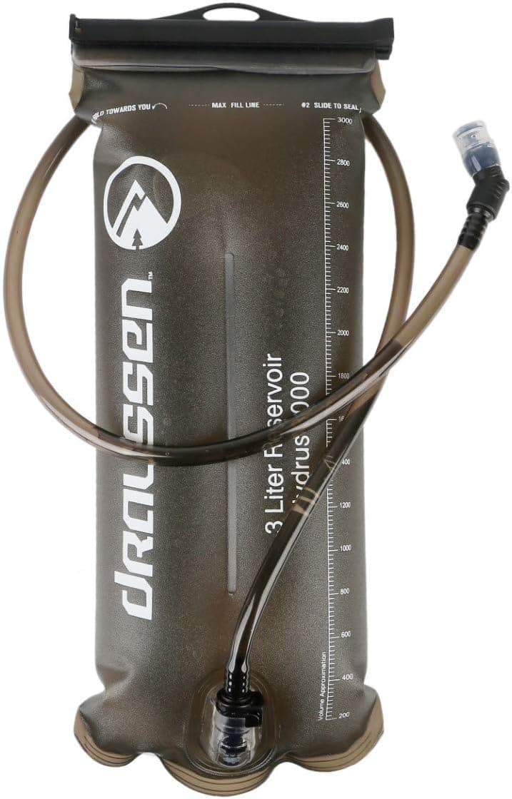 Draussen Hydrus 3-Liter Hydration Bladder for Hydration Packs, Hydration Reservoir for Hiking, Cycling, Biking, Leak Proof Water Bladder, Tasteless (Rectangle, 3-Liter)