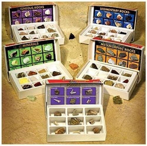 Complete Set; Fossils; Igneous Rocks; Metamorphic Rocks; Minerals, Sedimentary