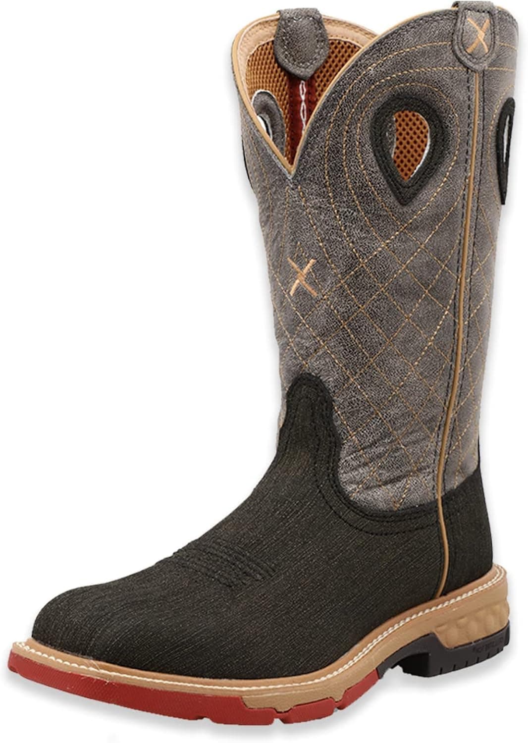 Twisted X Men's 12" Western Work Boot, Steel Toe