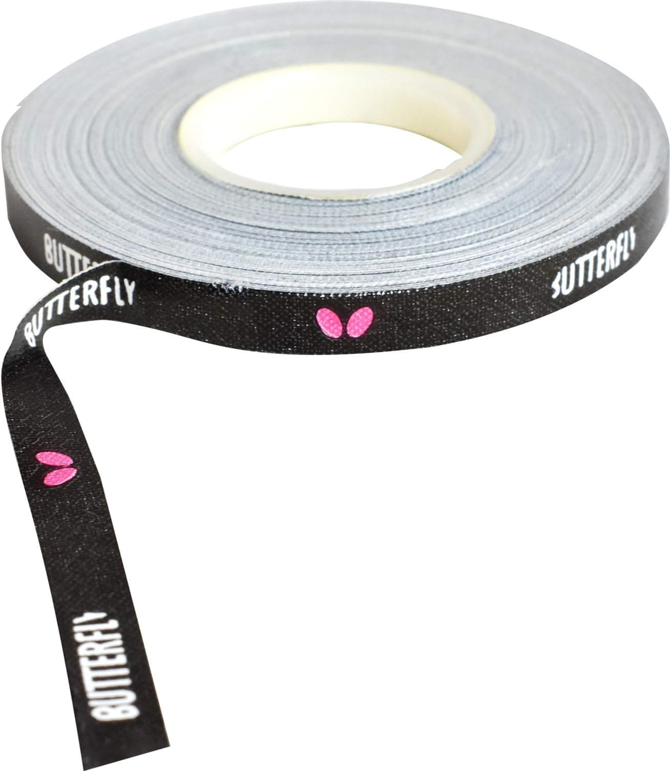 Butterfly Side Tape to Protect The Edges of Your Rubber and Blade for Table Tennis/Ping Pong Paddles - Color Black/White/Magenta - Width 6mm - Rolls Come in 10m (20 Rackets) and 50m (100 Rackets)