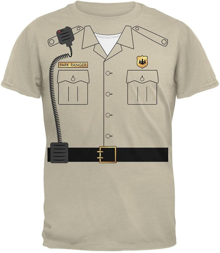 Old Glory Halloween Forest Park Ranger Costume Mens T Shirt