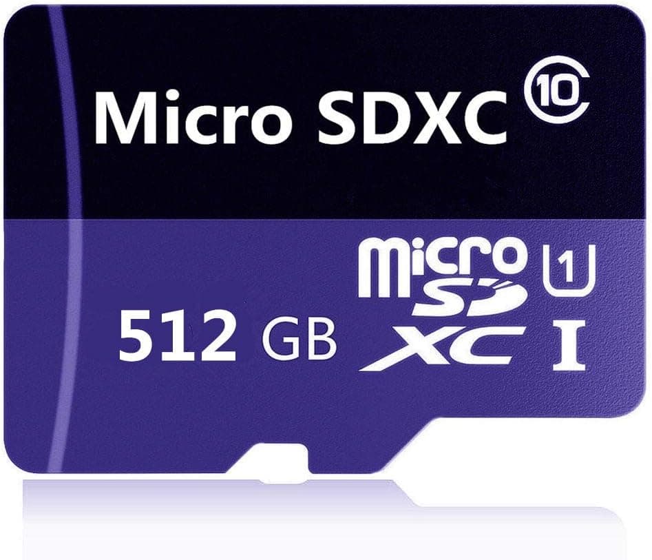 Generial 512GB Micro SD Card Memory Card High Speed Class 10 Designed for Android Smartphones, Tablets with Adapter