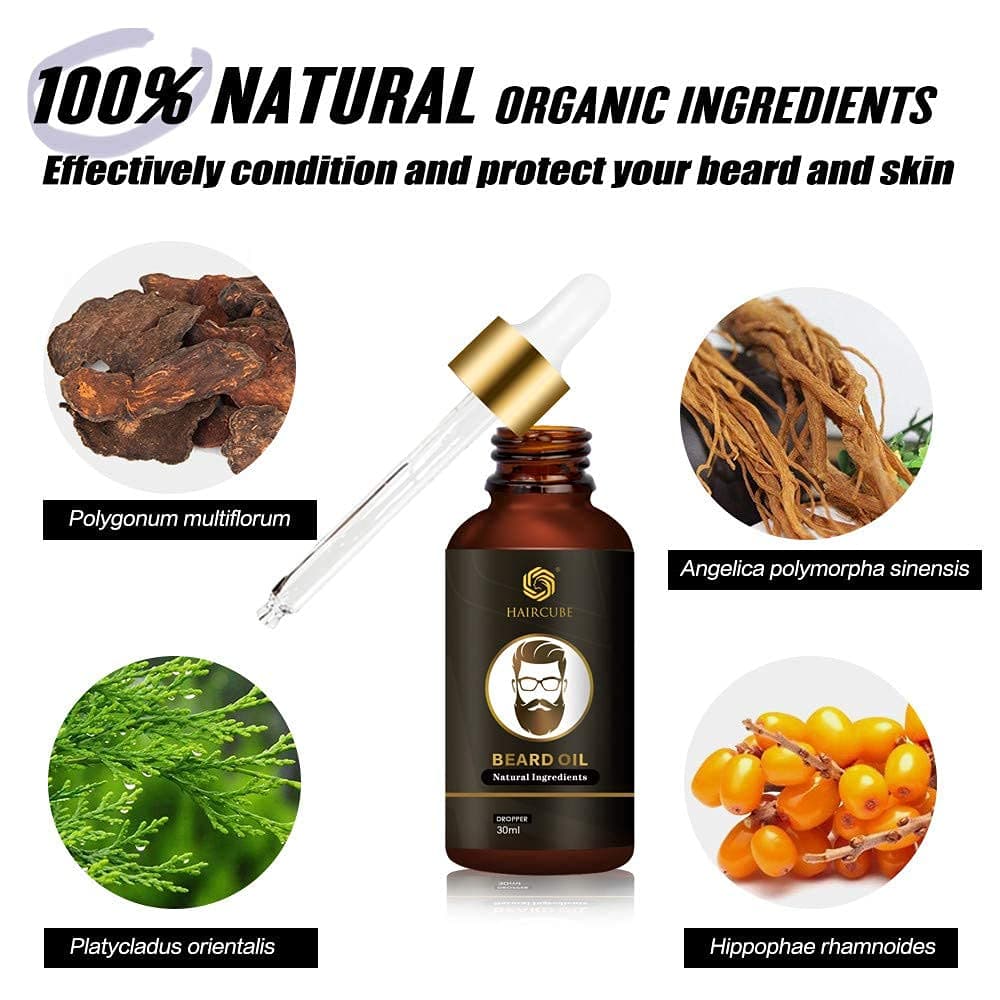 Beard Oil for Men,Soft & Strong & Longtime Beard Growth Herbal formula