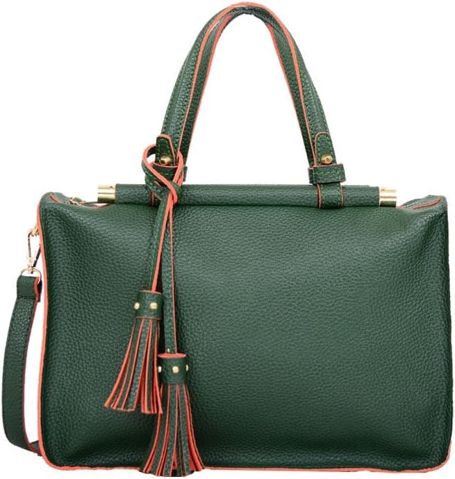 Mellow World Fashion Carol Satchel, Emerald, One Size