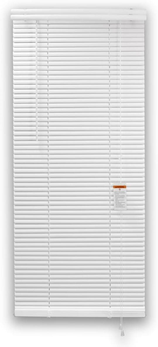 DEZ FURNISHINGS 28676 1-Inch Premium Vinyl Blind, 70-Inch W X 72-Inch L, White