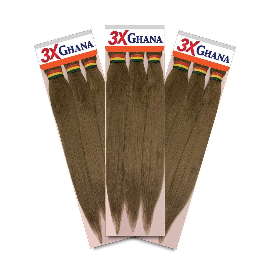 REALISTIC - Multi Pack Deals! Pre-stretched X-Pression 3X Ghana Braids unfolded 50" 100% Kanekalon Easy to Braid Itch Free (3-PACK, 27) E613XG5-273