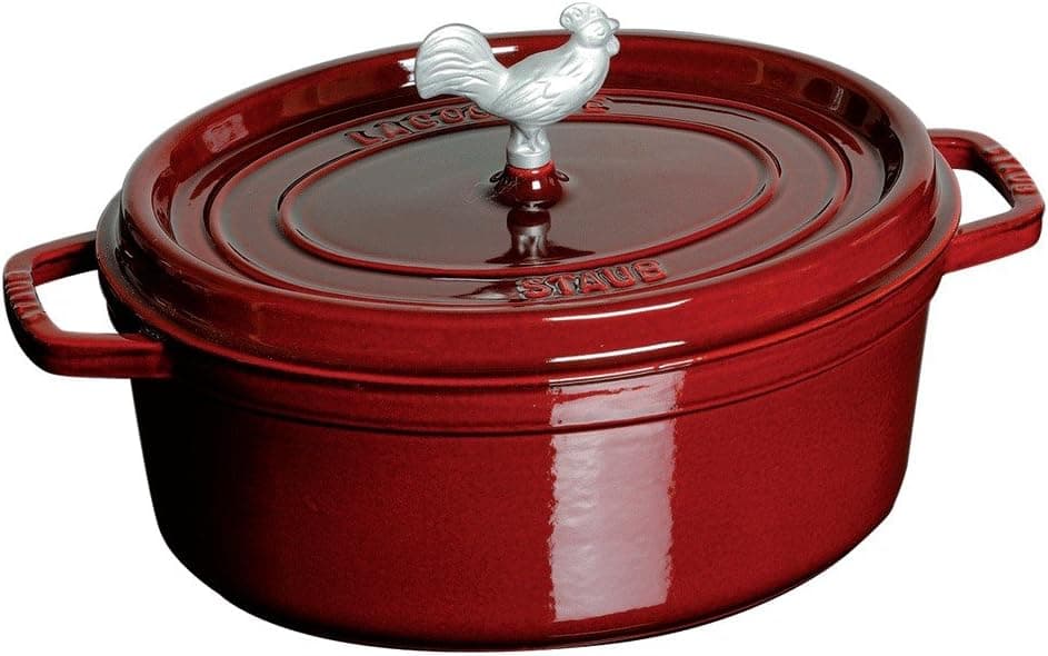 Staub Cast Iron 5.75-qt Coq au Vin Cocotte - Grenadine, Made in France