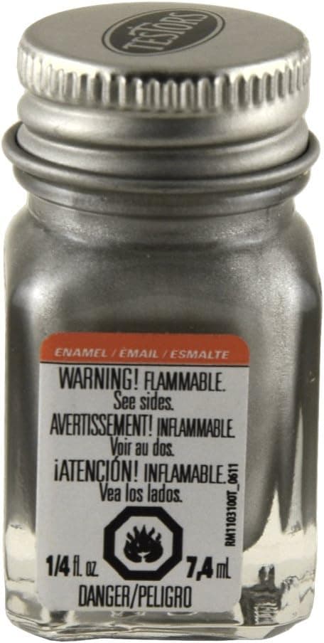 Testors Enamel 1/4oz Bottle Steel