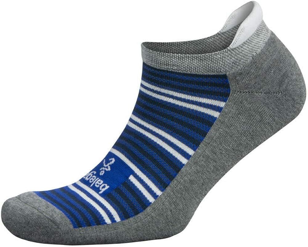Balega Hidden Comfort No Show Running Socks Charcoal/Cobalt Size Large