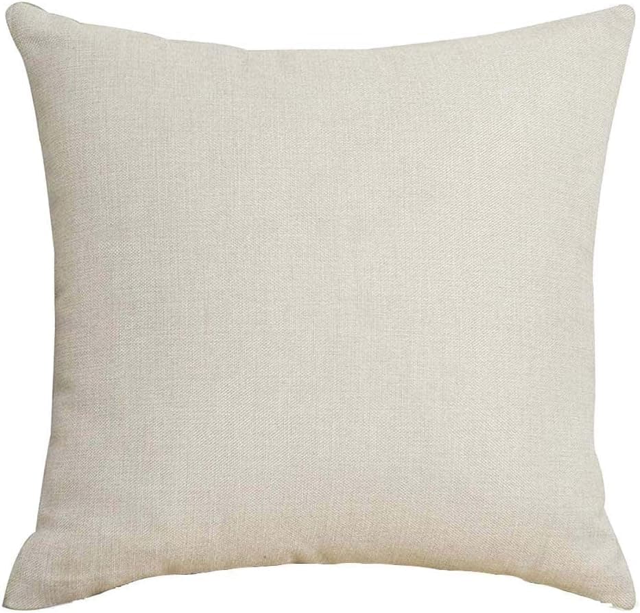 LYNZYM Cotton Linen Sofa Pillowcover Decorative Cushion Cover 18 "X 18" Throw Pillow Covers Home Decor