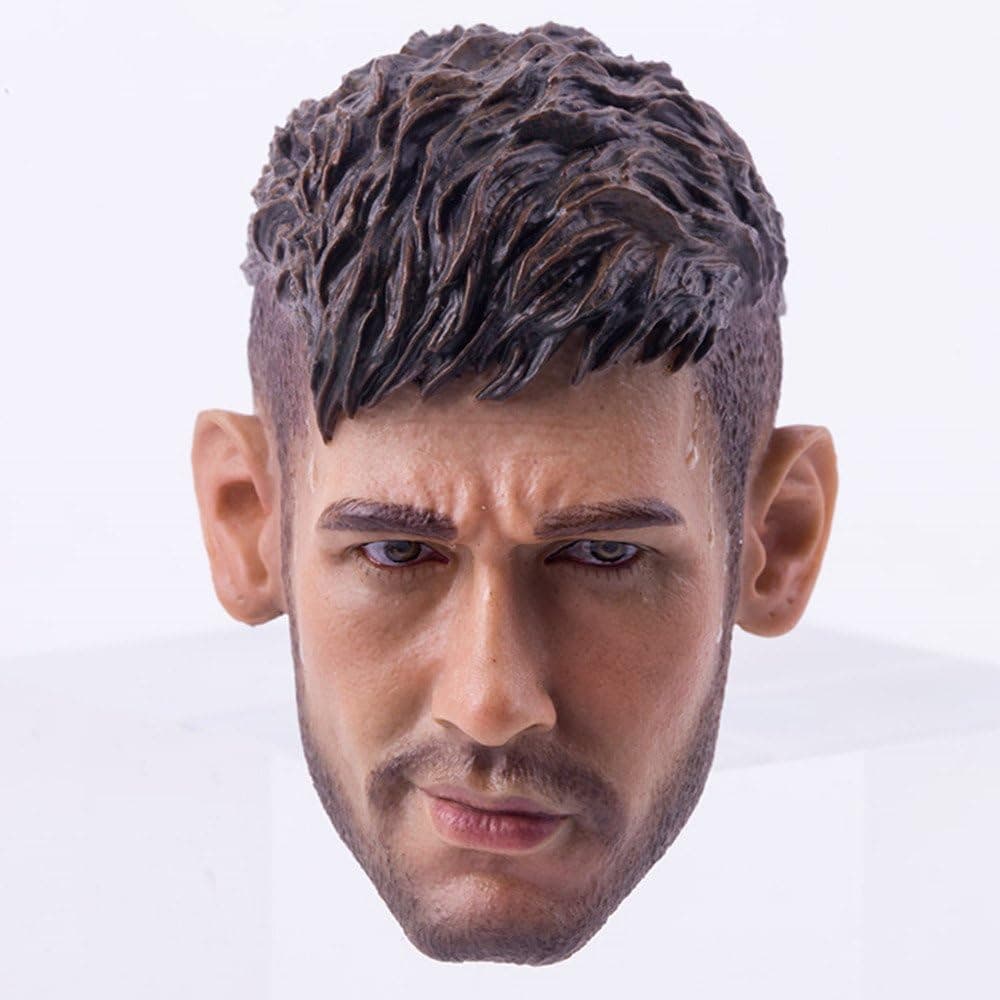 HiPlay 1/6 Scale Male Figure Head Sculpt, Handsome Men Tough Guy , Doll Head for 12" Action Figure Phicen, TBLeague, HT HP024