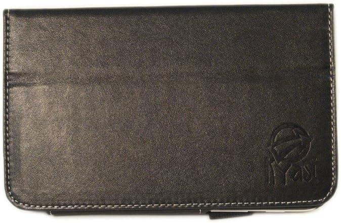Kyasi Seattle Classic 7-inch Folio Case Cover Stand in Premium PU Leather for Samsung Galaxy Tab 3, Onyx Black