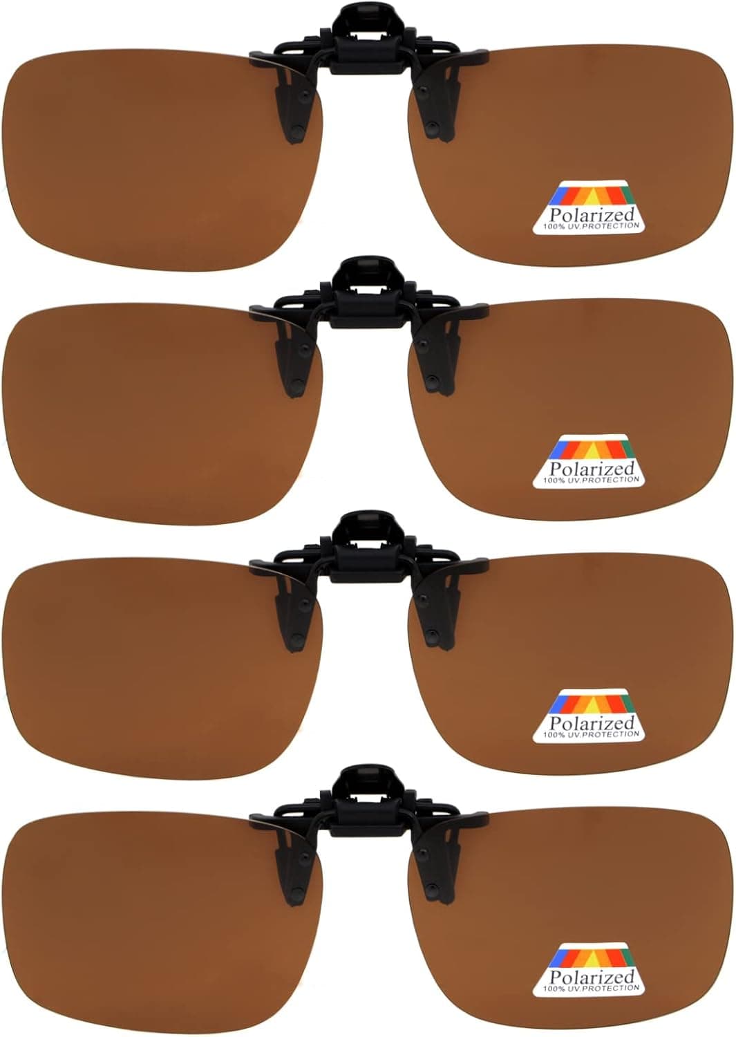 Eyekepper Flip-up Clip-on Sunglasses Polarized 59x39 MM Metal Glasses Clip