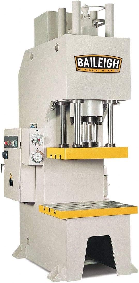 Hydraulic Press, Air, C Clamp, Single Action, 112 tons Frame Capacity, 39-5/16" Working Height