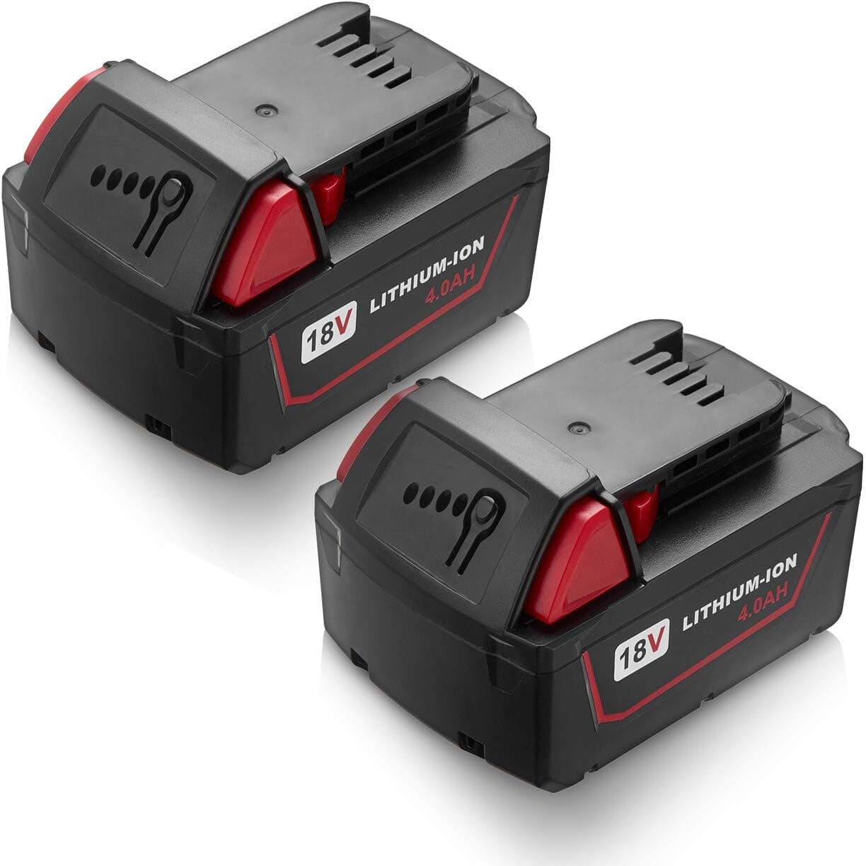 18V 4.0Ah Replacement Battery for Milwaukee M18 18 Volt Lithium Battery 48-11-1820 48-11-1840 48-11-1850 48-11-1828 48-11-1815