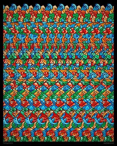 3D Stereogram Poster, Jolly Roger, 16" x 20", The King of The Sea