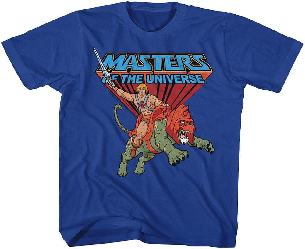 Masters of The Universe TV Series He-Man Rides Into Battle Toddler T-Shirt Tee
