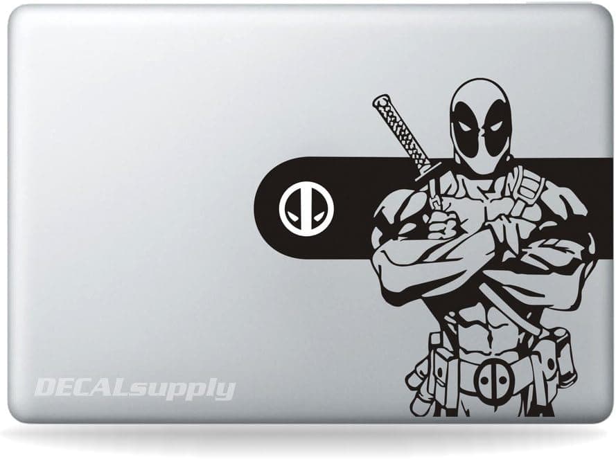 Deadpool Fullbody Mac Decal- Decal Sticker for MacBook, Air, Pro All Models